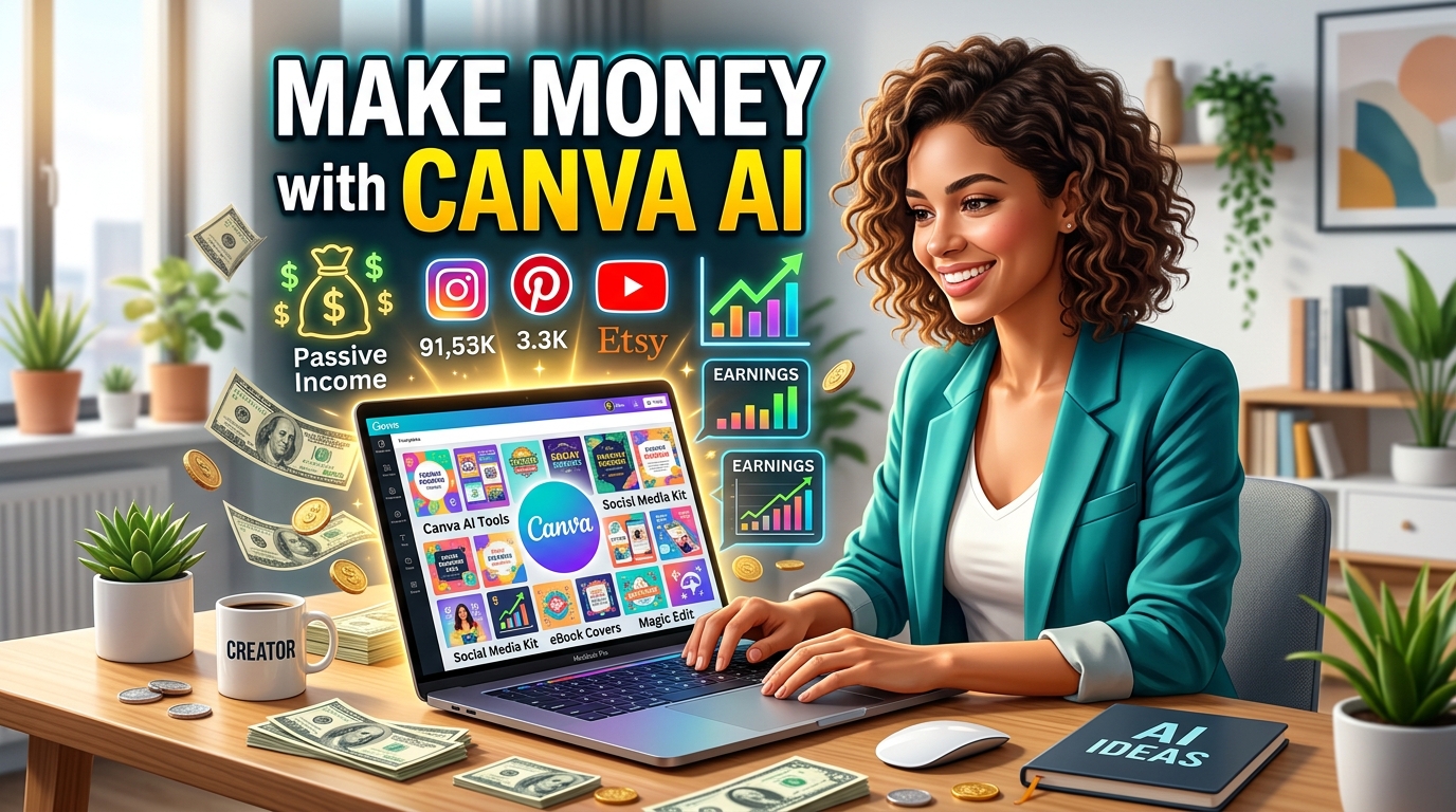 Make money with Canva AI Tool