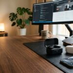 Best wireless earbuds under $100 displayed on a modern desk setup